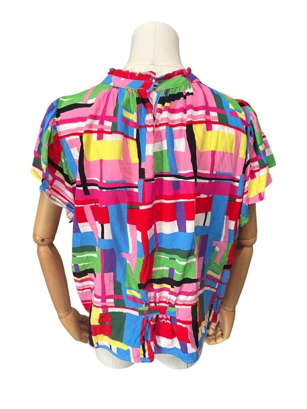 THML Multi-Color Abstract Summer Top - Picture 6 of 10
